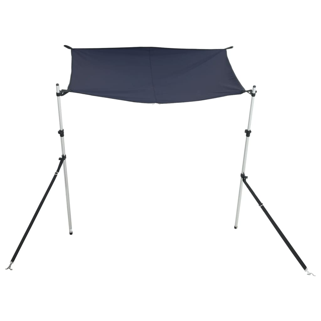 Schaduwdoek T-top 170x208x(115-183) cm marineblauw