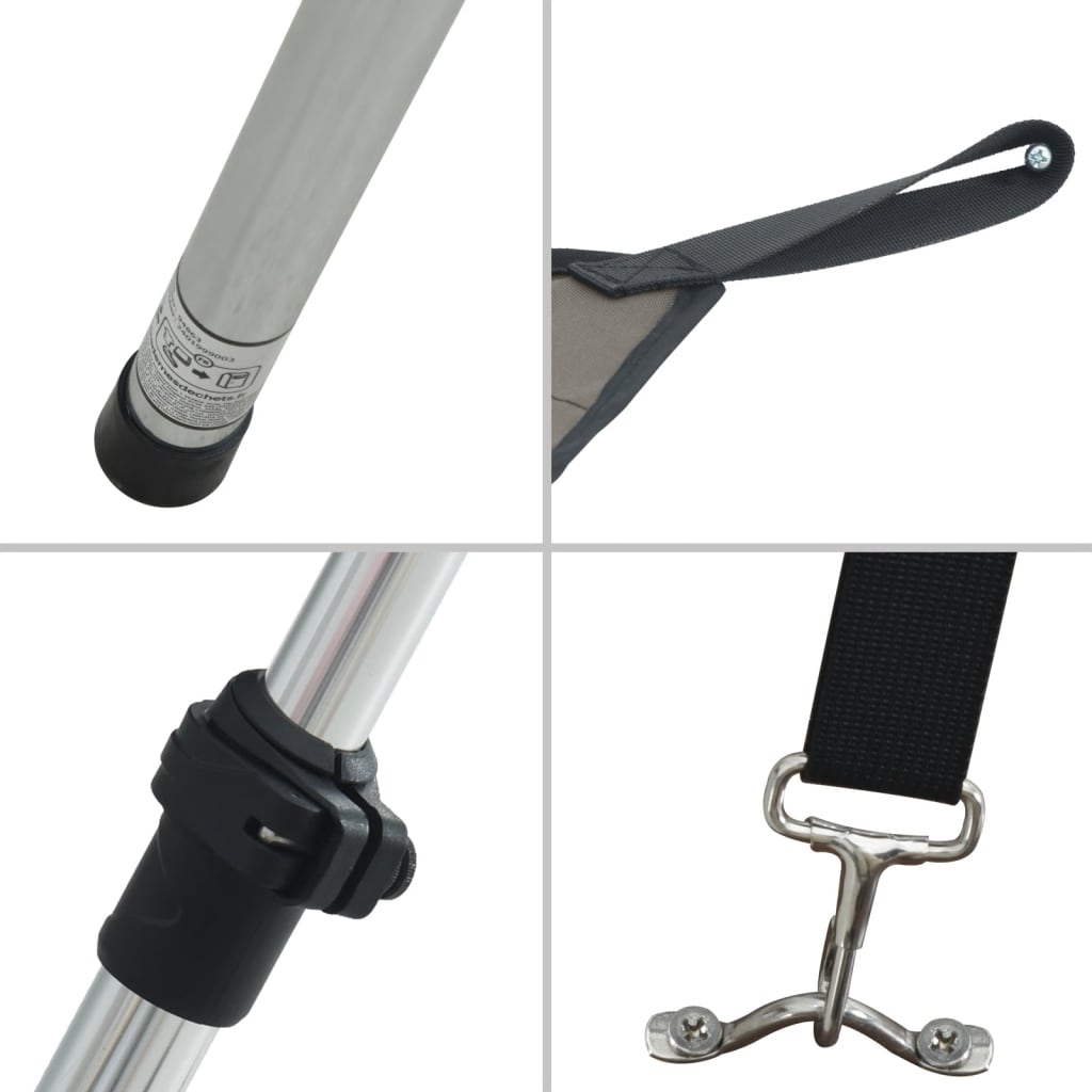 Schaduwdoek T-top 170x208x(115-183) cm antracietkleurig is nu te koop bij PeponiXL, paradijselijk wonen!