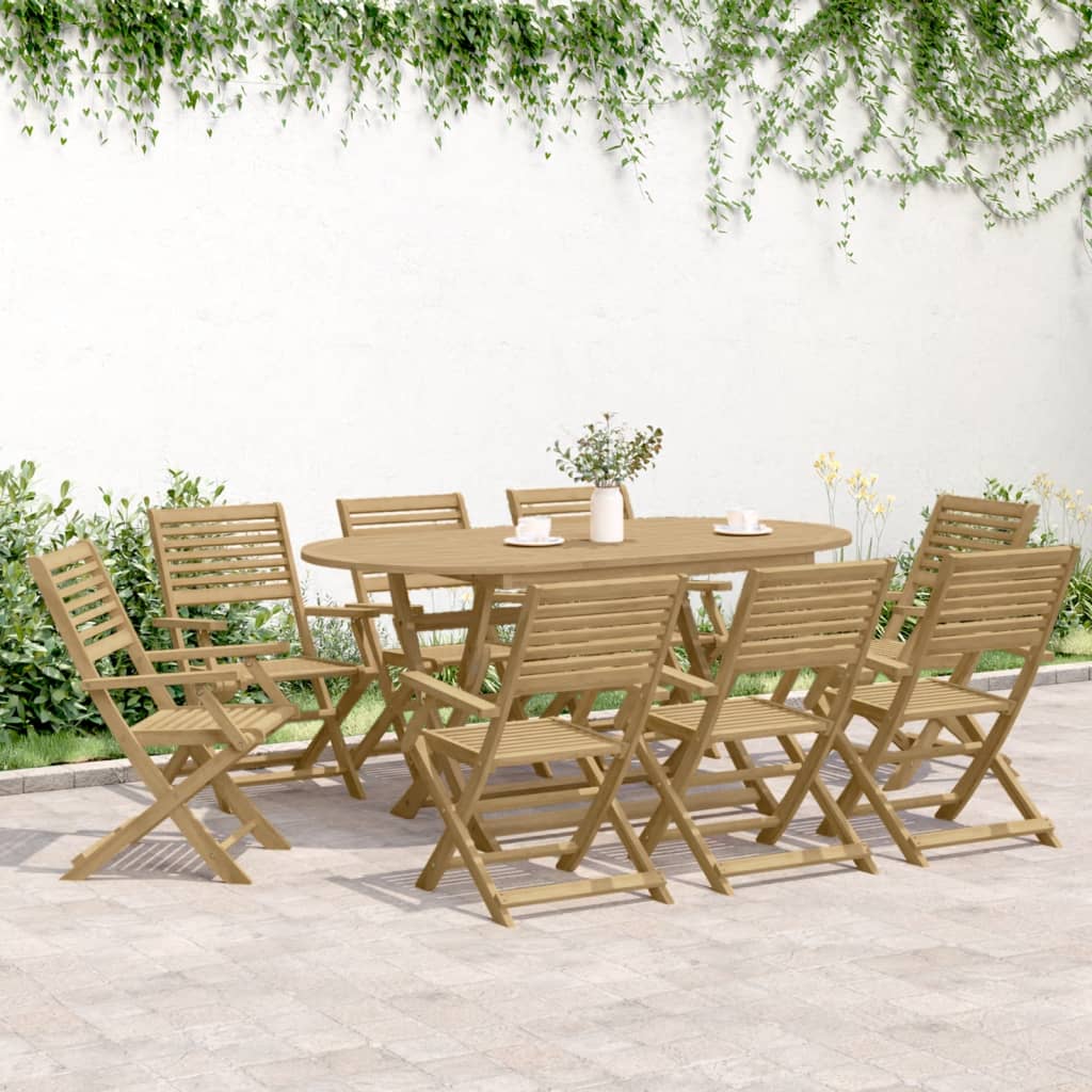Tuinstoelen 6 st inklapbaar 54,5x61,5x86,5 cm acaciahout is nu te koop bij PeponiXL, paradijselijk wonen!