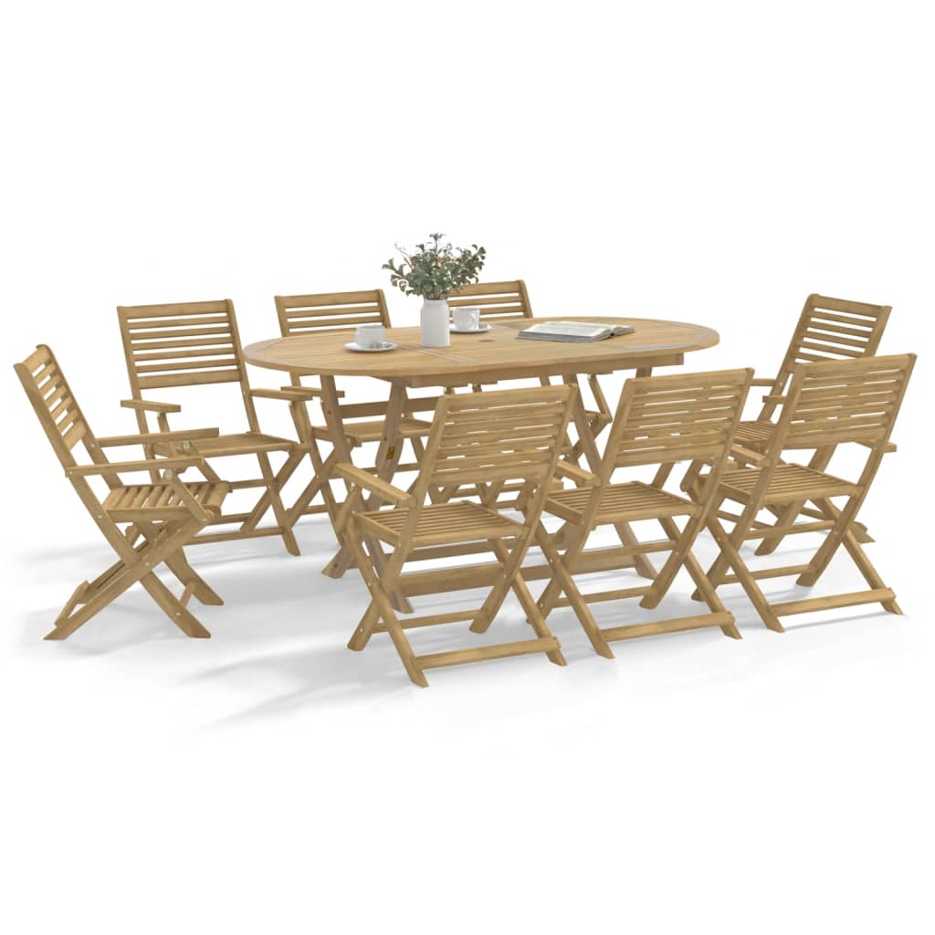 Tuinstoelen 6 st inklapbaar 54,5x61,5x86,5 cm acaciahout is nu te koop bij PeponiXL, paradijselijk wonen!