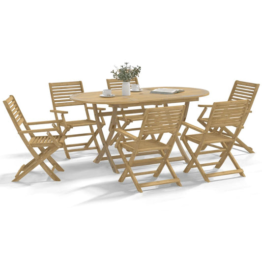 Tuinstoelen 8 st inklapbaar 54,5x61,5x86,5 cm acaciahout is nu te koop bij PeponiXL, paradijselijk wonen!