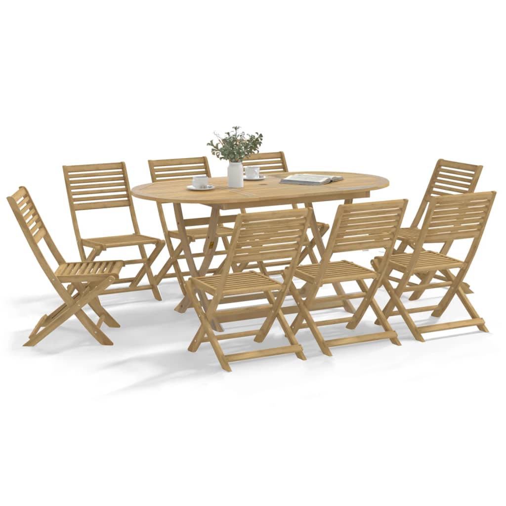 Tuinstoelen 8 st inklapbaar 48,5x61,5x87 cm massief acaciahout is nu te koop bij PeponiXL, paradijselijk wonen!
