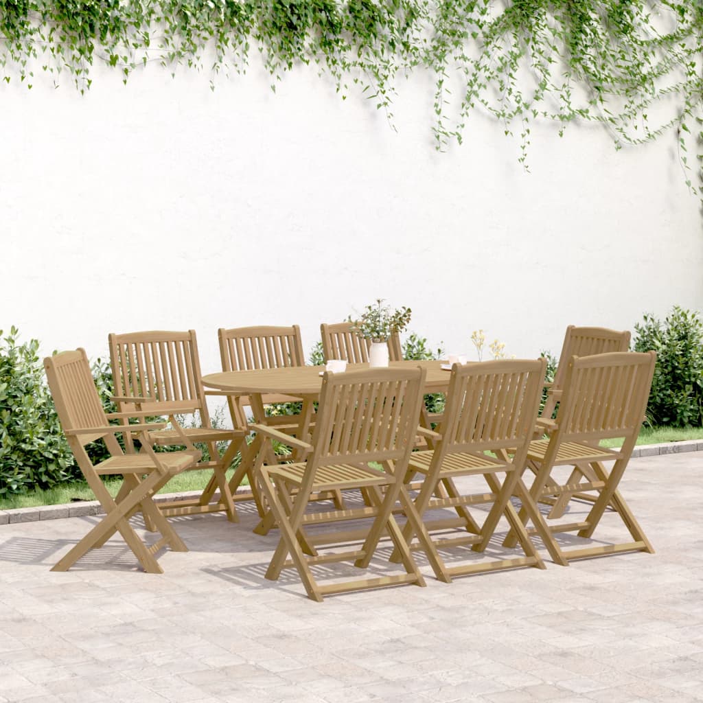 Tuinstoelen 8 st inklapbaar 54,5x58x90 cm massief acaciahout is nu te koop bij PeponiXL, paradijselijk wonen!