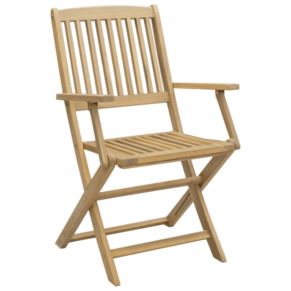 Tuinstoelen 8 st inklapbaar 54x61x88 cm massief acaciahout is nu te koop bij PeponiXL, paradijselijk wonen!