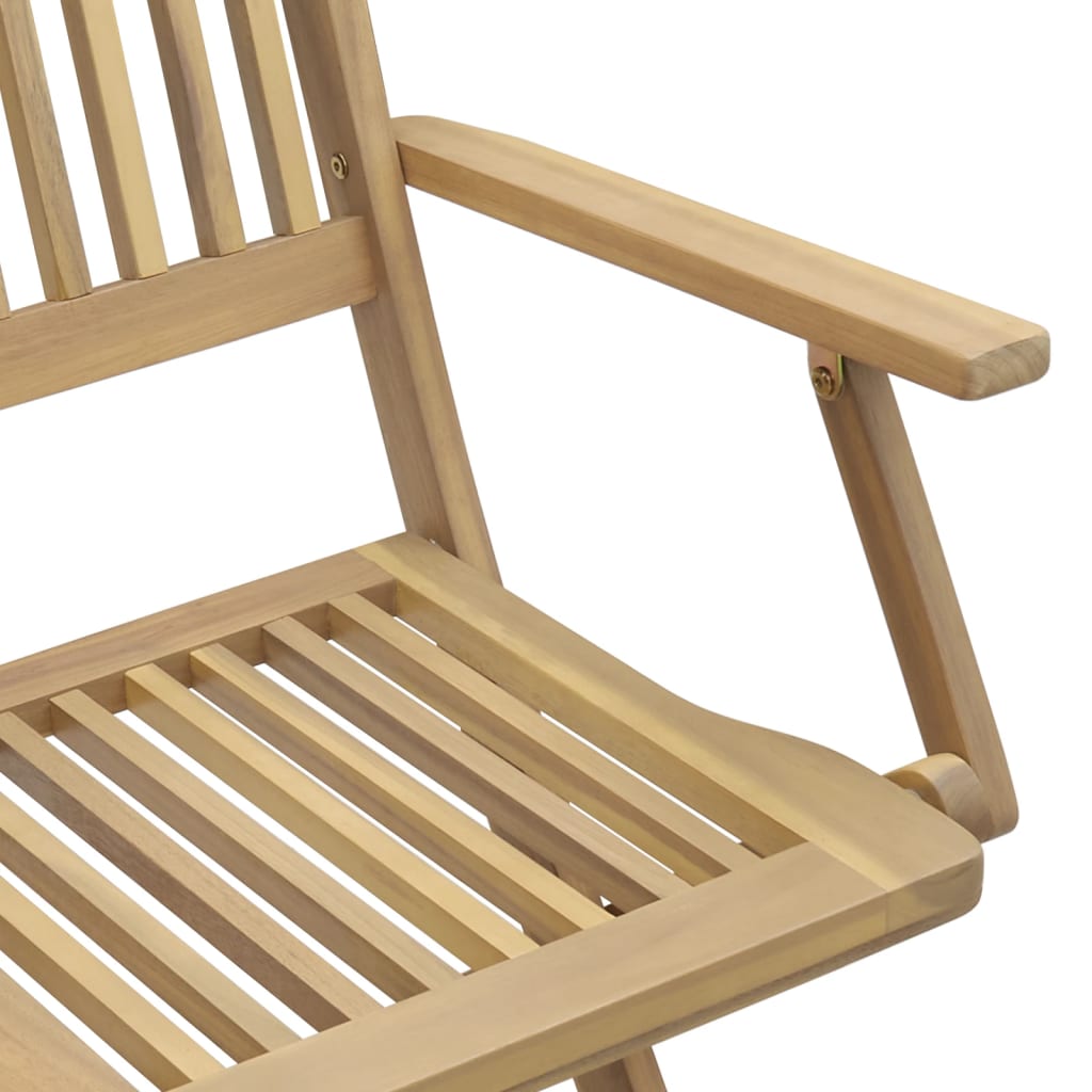 Tuinstoelen 8 st inklapbaar 54x61x88 cm massief acaciahout is nu te koop bij PeponiXL, paradijselijk wonen!