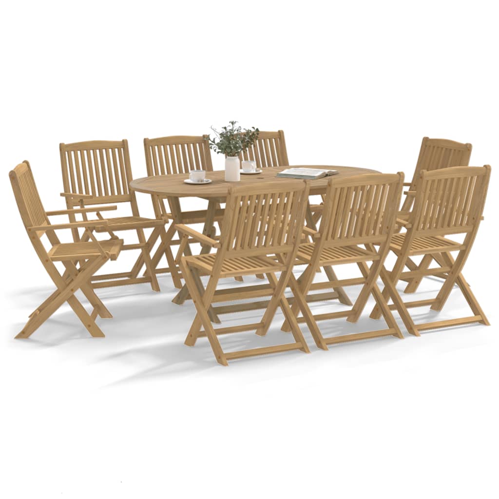 Tuinstoelen 8 st inklapbaar 54,5x58x90 cm massief acaciahout is nu te koop bij PeponiXL, paradijselijk wonen!