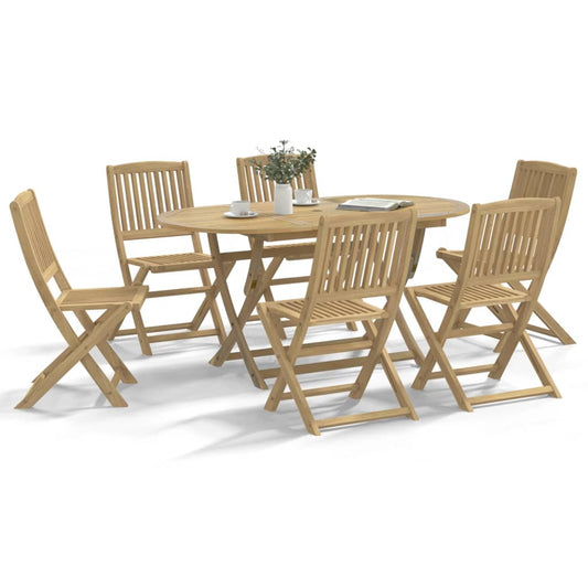 Tuinstoelen 6 st inklapbaar 48,5x57x90 cm massief acaciahout is nu te koop bij PeponiXL, paradijselijk wonen!