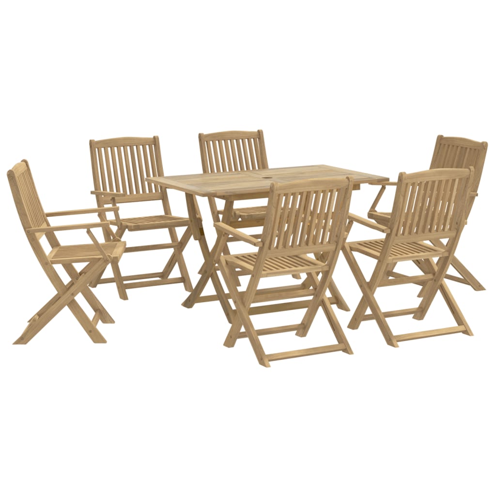 7-delige Tuinset massief acaciahout is nu te koop bij PeponiXL, paradijselijk wonen!