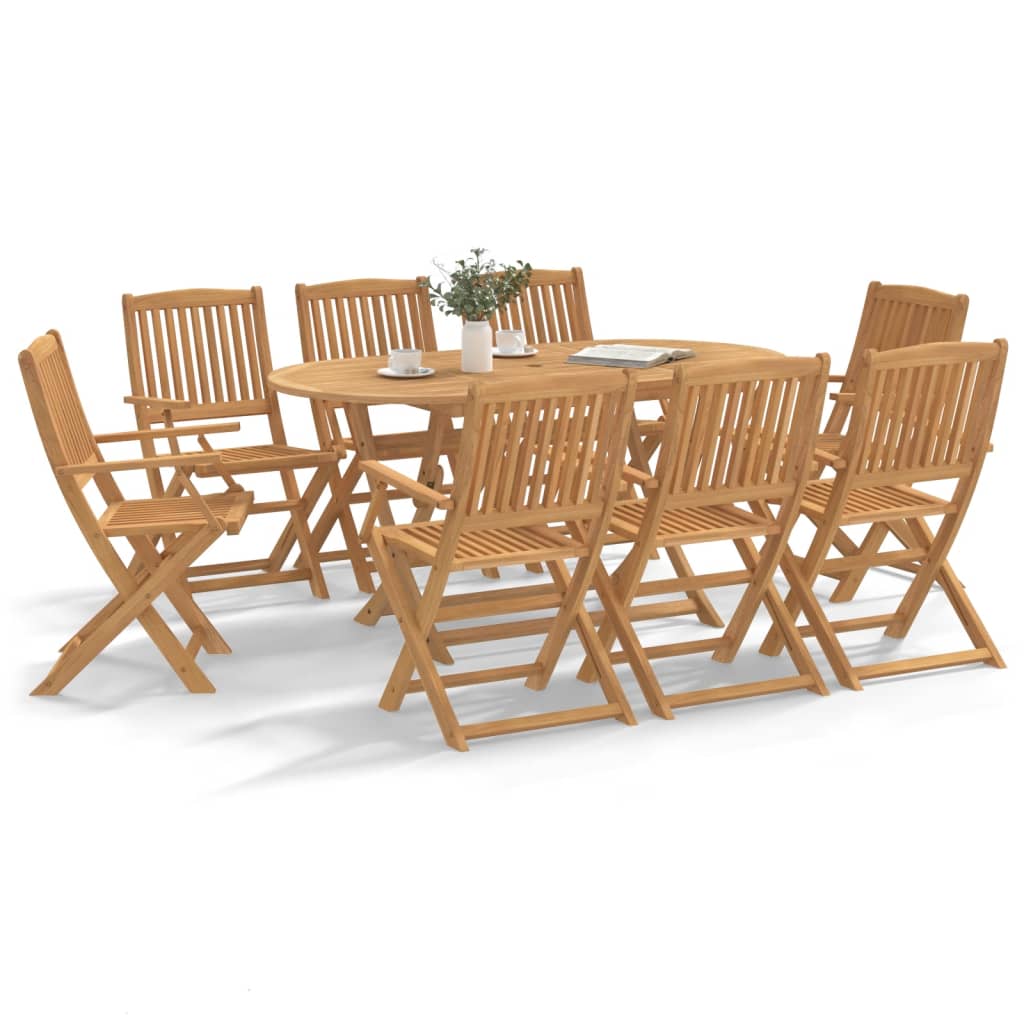 9-delige Tuinset massief acaciahout is nu te koop bij PeponiXL, paradijselijk wonen!