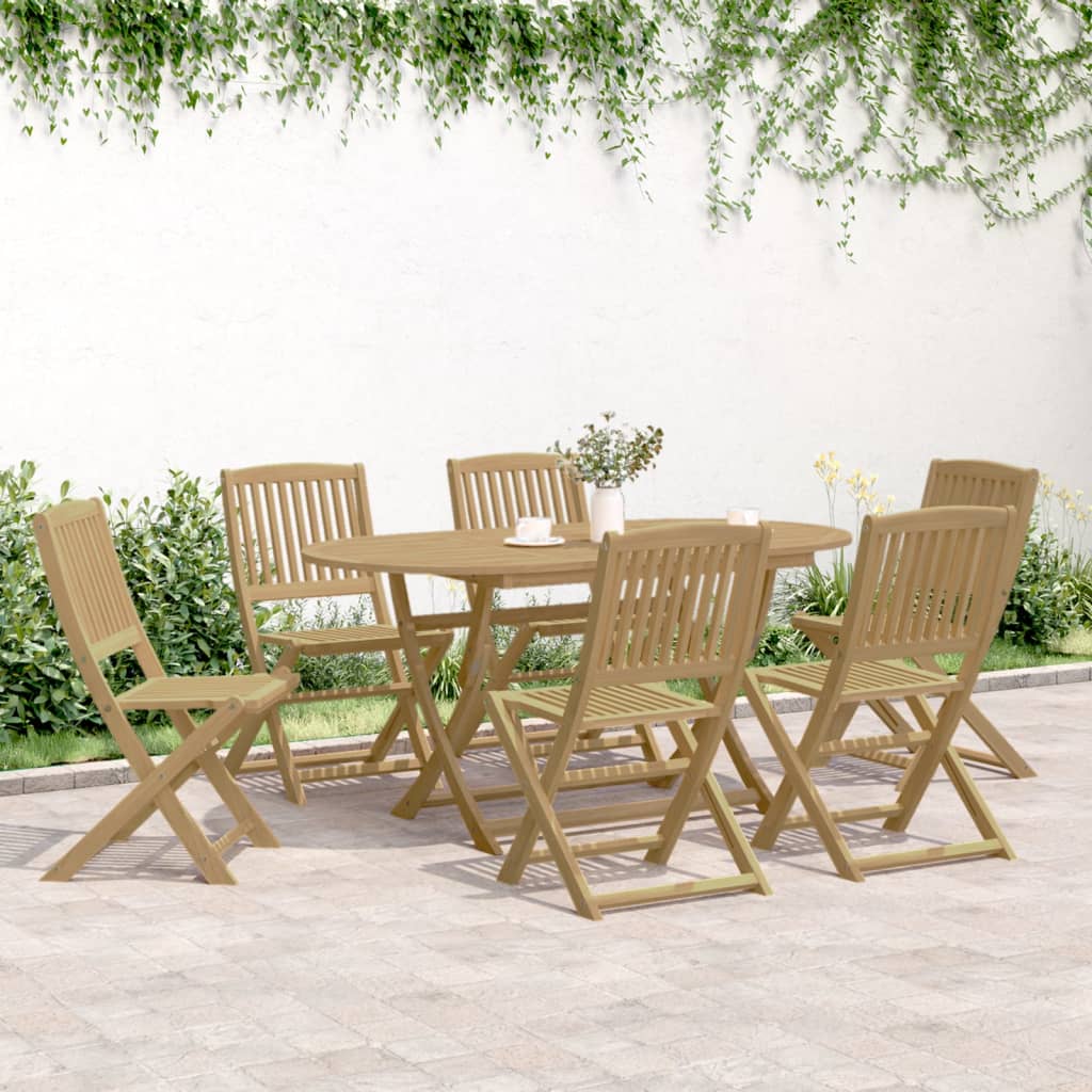 7-delige Tuinset massief acaciahout is nu te koop bij PeponiXL, paradijselijk wonen!