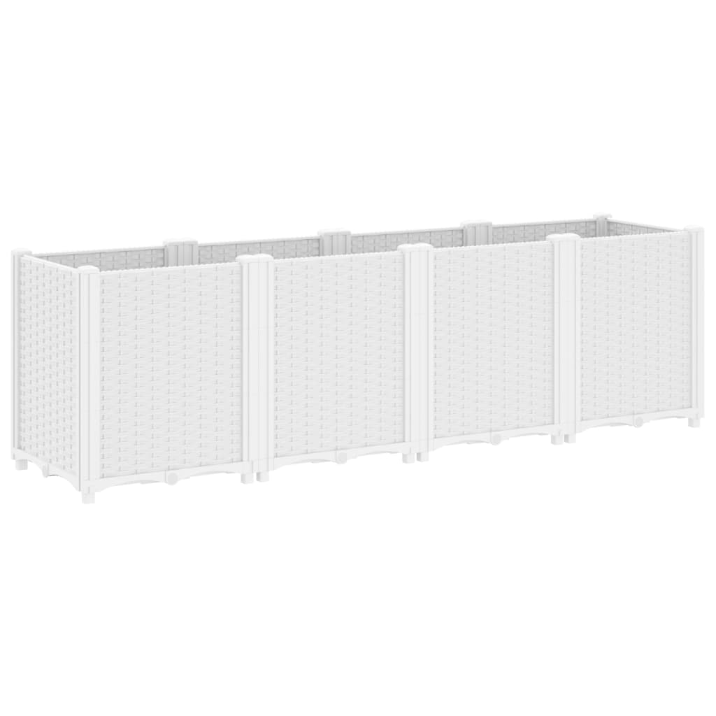 Plantenbak 160x40x53 cm polypropeen wit is nu te koop bij PeponiXL, paradijselijk wonen!