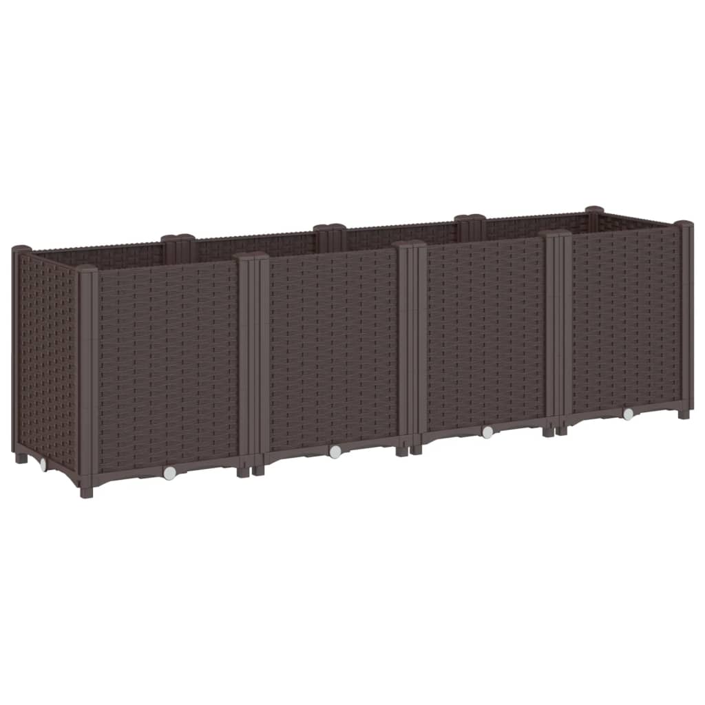 Plantenbak 160x40x53 cm polypropeen bruin is nu te koop bij PeponiXL, paradijselijk wonen!