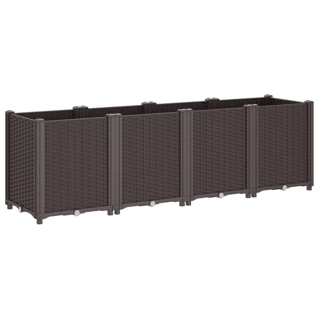 Plantenbak 160x40x53 cm polypropeen bruin is nu te koop bij PeponiXL, paradijselijk wonen!