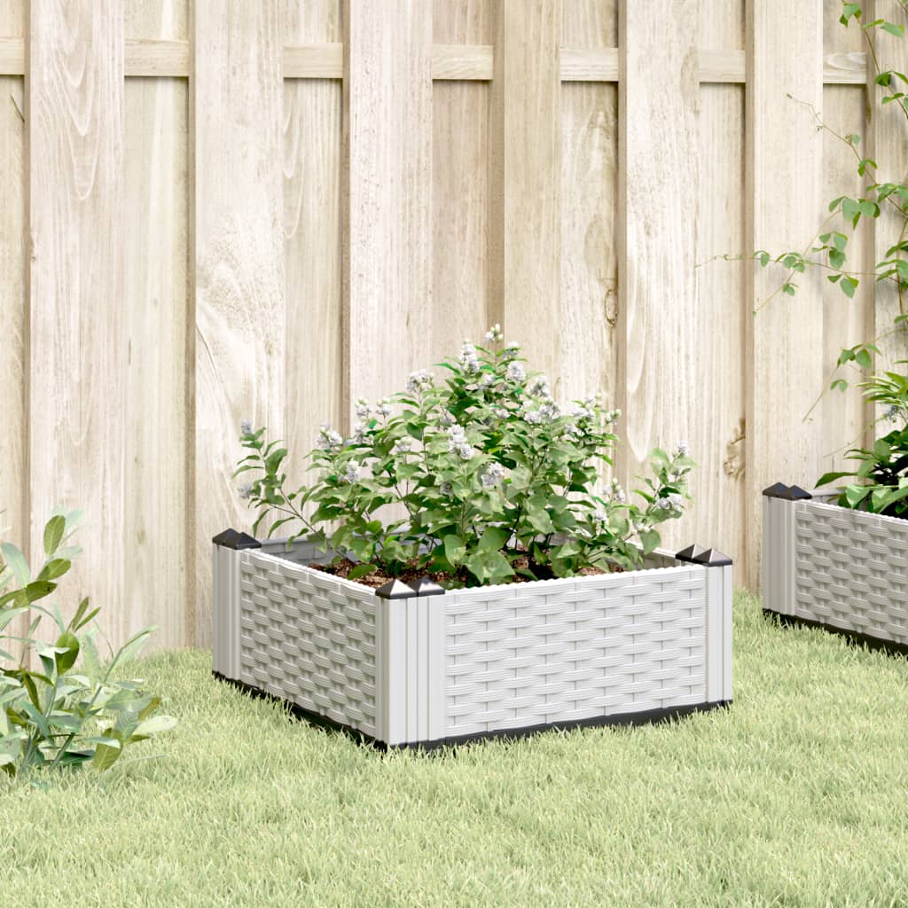 Plantenbak met pinnen 42,5x42,5x28,5 cm polypropeen wit is nu te koop bij PeponiXL, paradijselijk wonen!