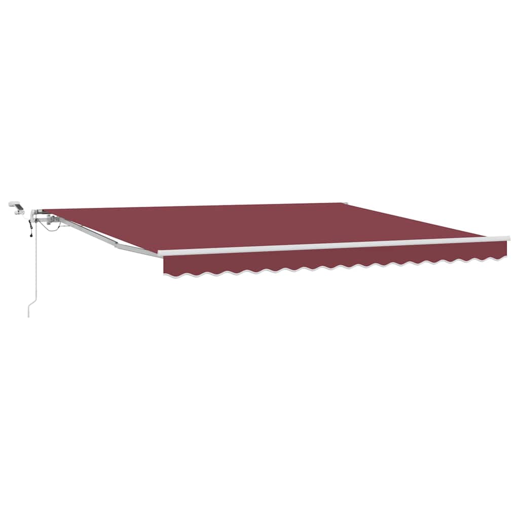 Luifel automatisch uittrekbaar met LED 400x300 cm bordeauxrood is nu te koop bij PeponiXL, paradijselijk wonen!