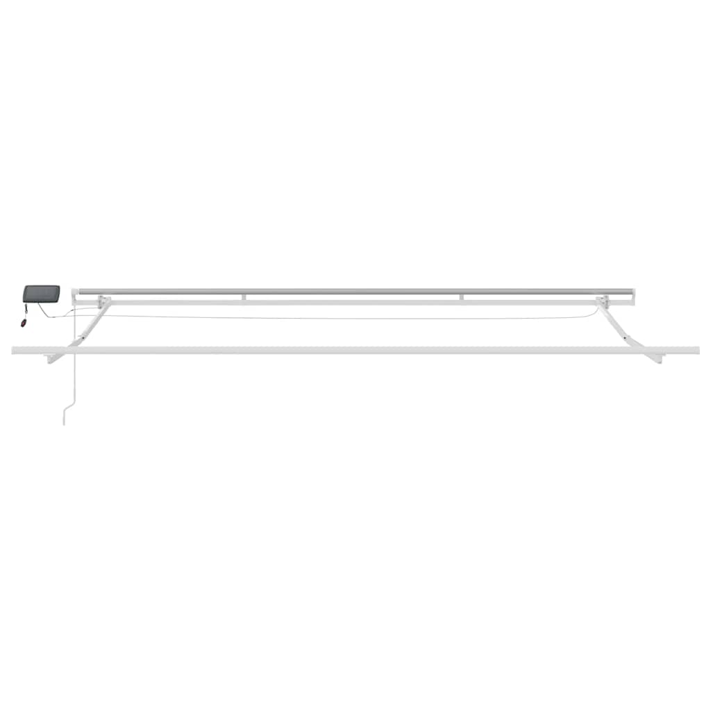 Luifel handmatig uittrekbaar met LED 450x300 cm bordeauxrood is nu te koop bij PeponiXL, paradijselijk wonen!