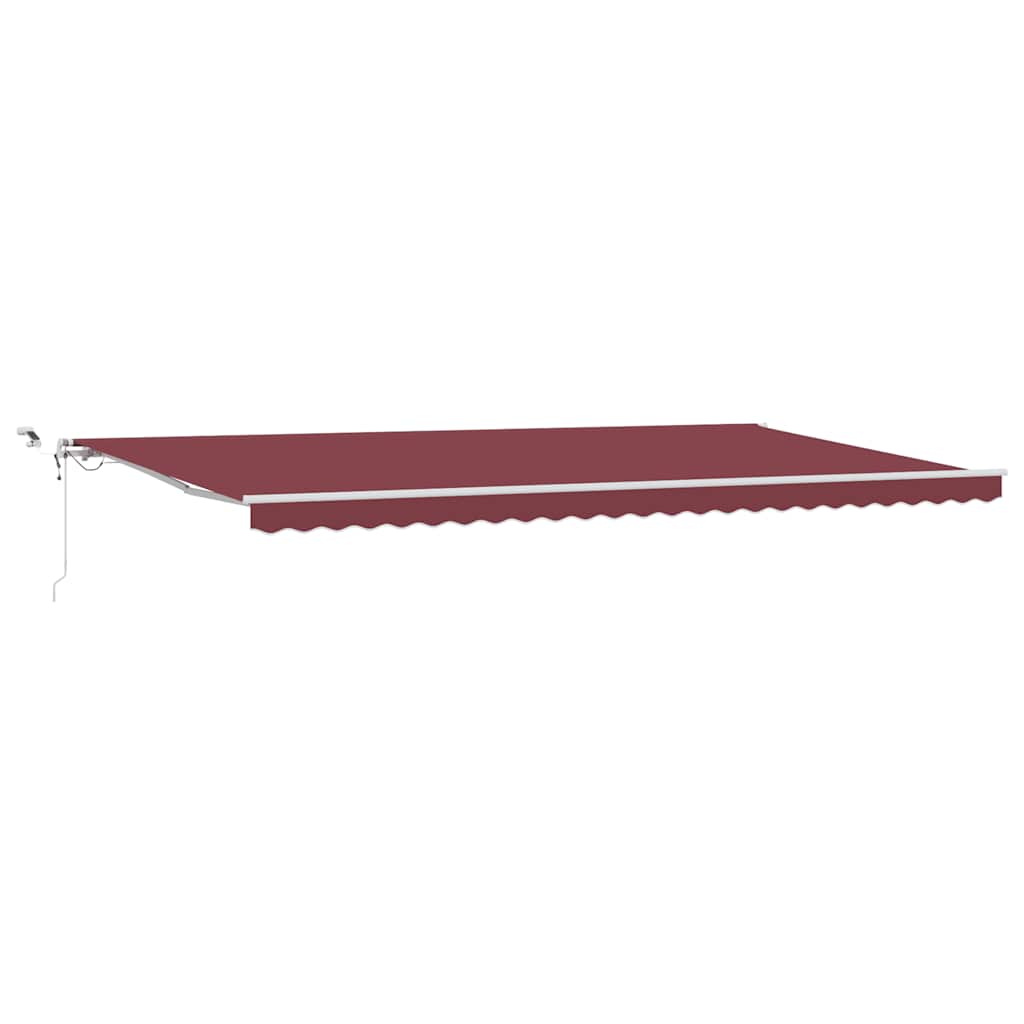 Luifel automatisch uittrekbaar met LED 600x300 cm bordeauxrood is nu te koop bij PeponiXL, paradijselijk wonen!