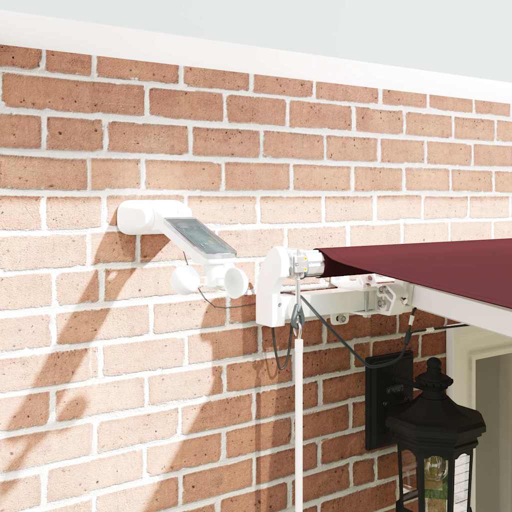 Luifel automatisch uittrekbaar met LED 600x300 cm bordeauxrood is nu te koop bij PeponiXL, paradijselijk wonen!