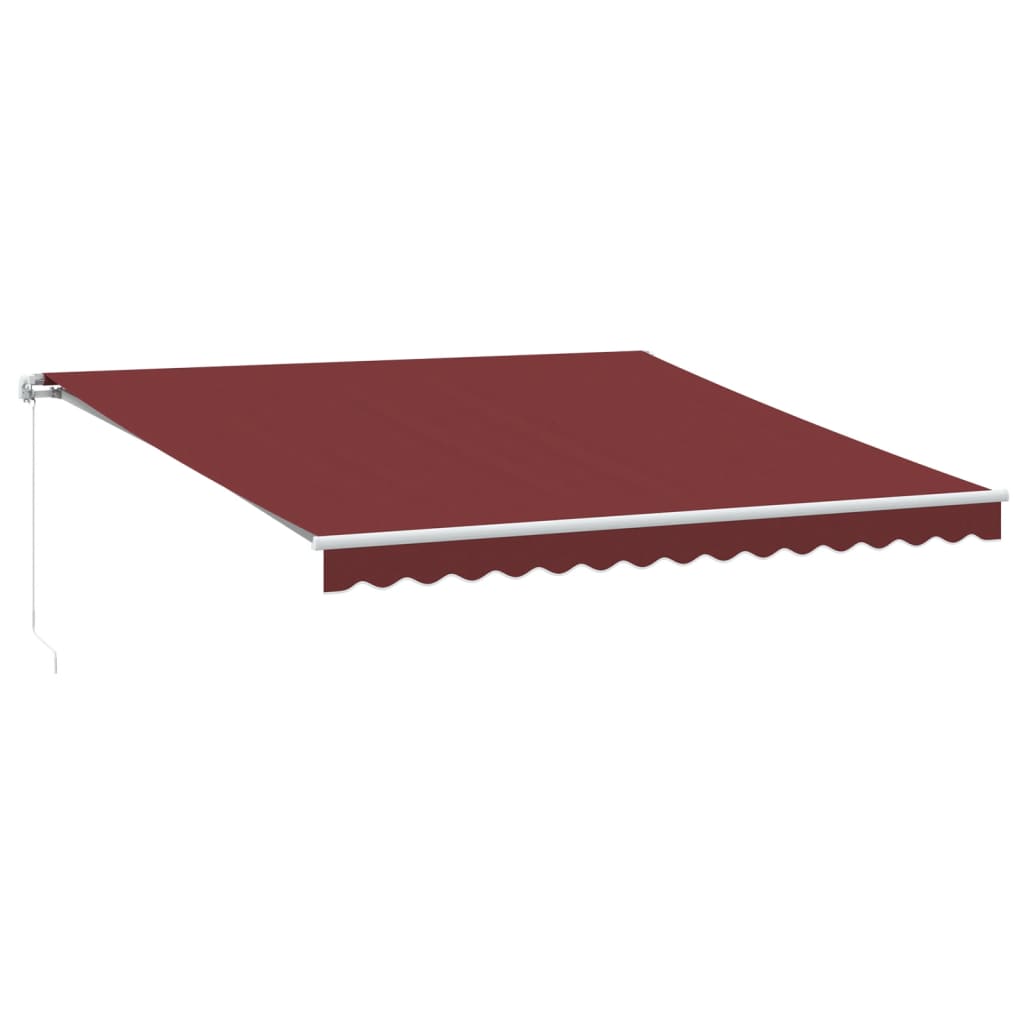 Luifel handmatig uittrekbaar 400x350 cm bordeauxrood is nu te koop bij PeponiXL, paradijselijk wonen!