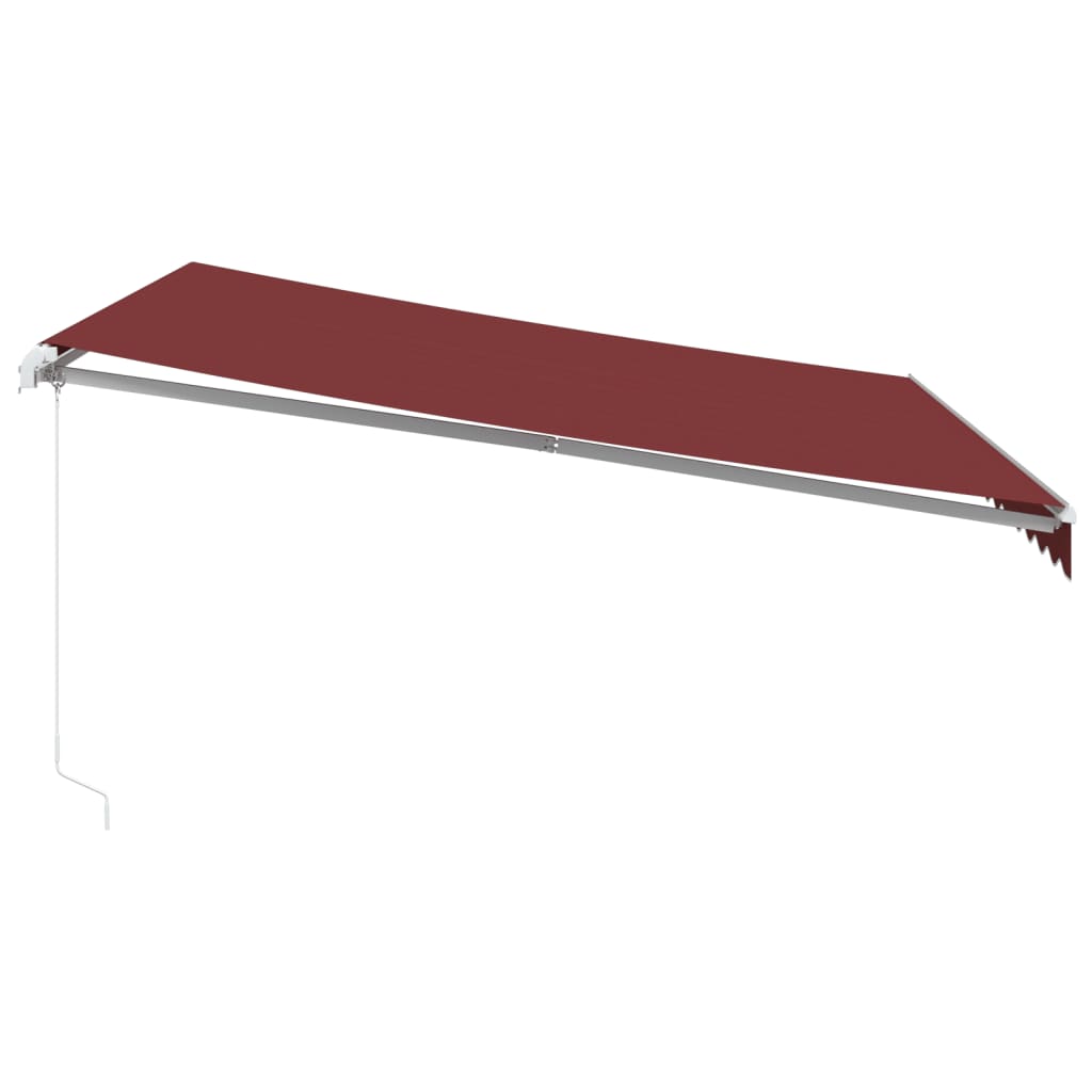 Luifel handmatig uittrekbaar 400x350 cm bordeauxrood is nu te koop bij PeponiXL, paradijselijk wonen!