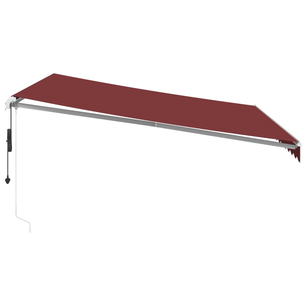 Luifel automatisch uittrekbaar 400x350 cm bordeauxrood is nu te koop bij PeponiXL, paradijselijk wonen!