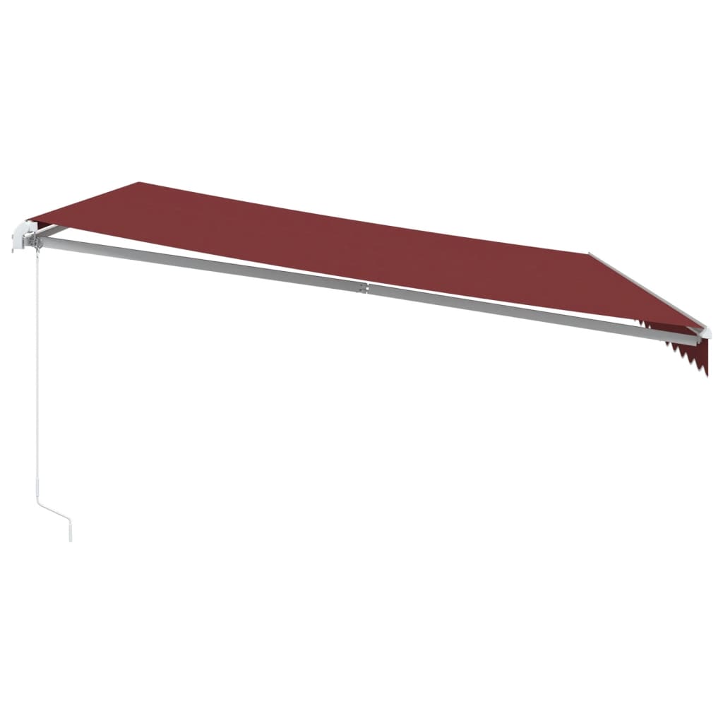 Luifel handmatig uittrekbaar 450x350 cm bordeauxrood is nu te koop bij PeponiXL, paradijselijk wonen!