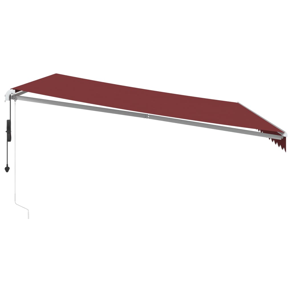Luifel automatisch uittrekbaar 450x350 cm bordeauxrood is nu te koop bij PeponiXL, paradijselijk wonen!