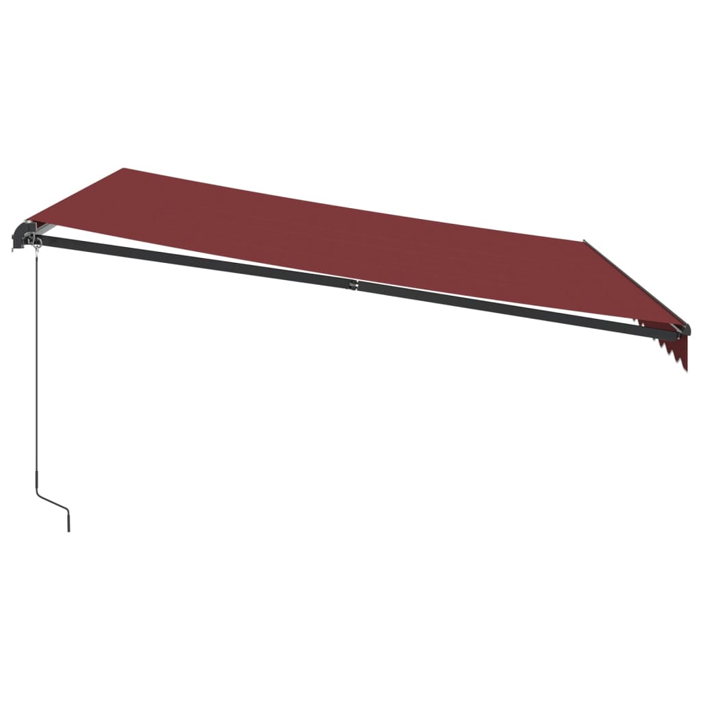 Luifel handmatig uittrekbaar 400x350 cm bordeauxrood is nu te koop bij PeponiXL, paradijselijk wonen!
