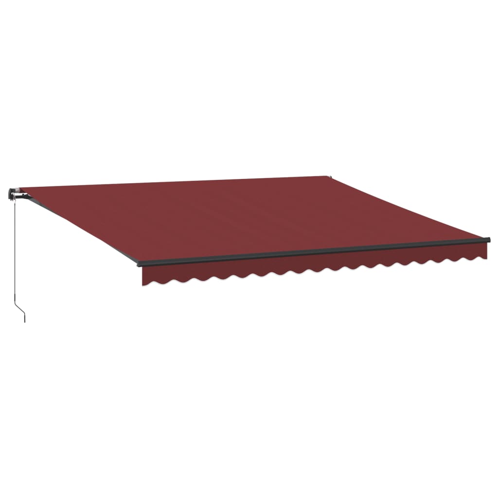 Luifel handmatig uittrekbaar 450x350 cm bordeauxrood is nu te koop bij PeponiXL, paradijselijk wonen!