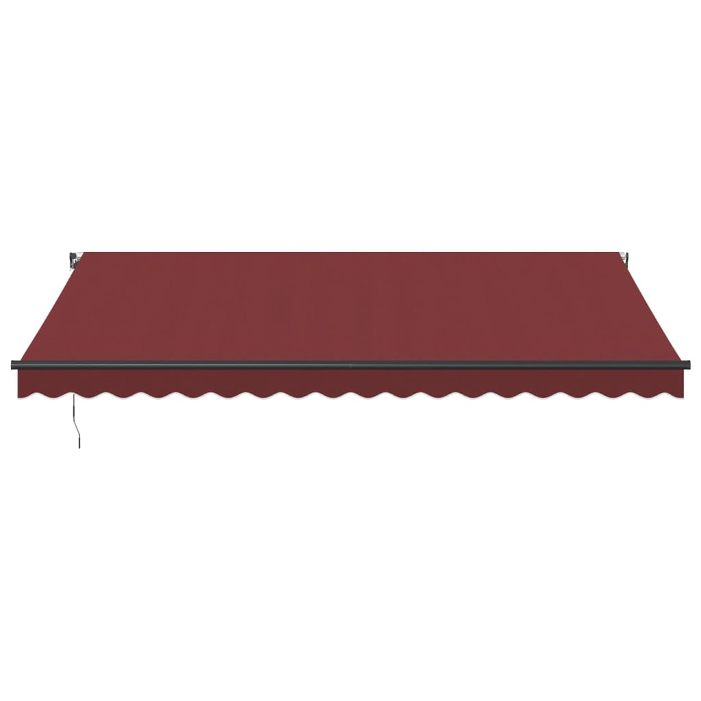 Luifel handmatig uittrekbaar 450x350 cm bordeauxrood is nu te koop bij PeponiXL, paradijselijk wonen!