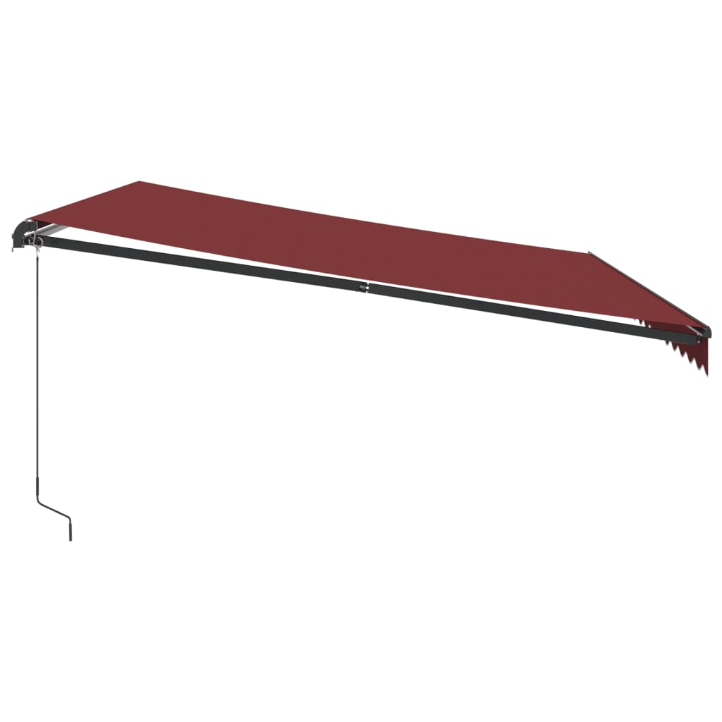 Luifel handmatig uittrekbaar 450x350 cm bordeauxrood is nu te koop bij PeponiXL, paradijselijk wonen!