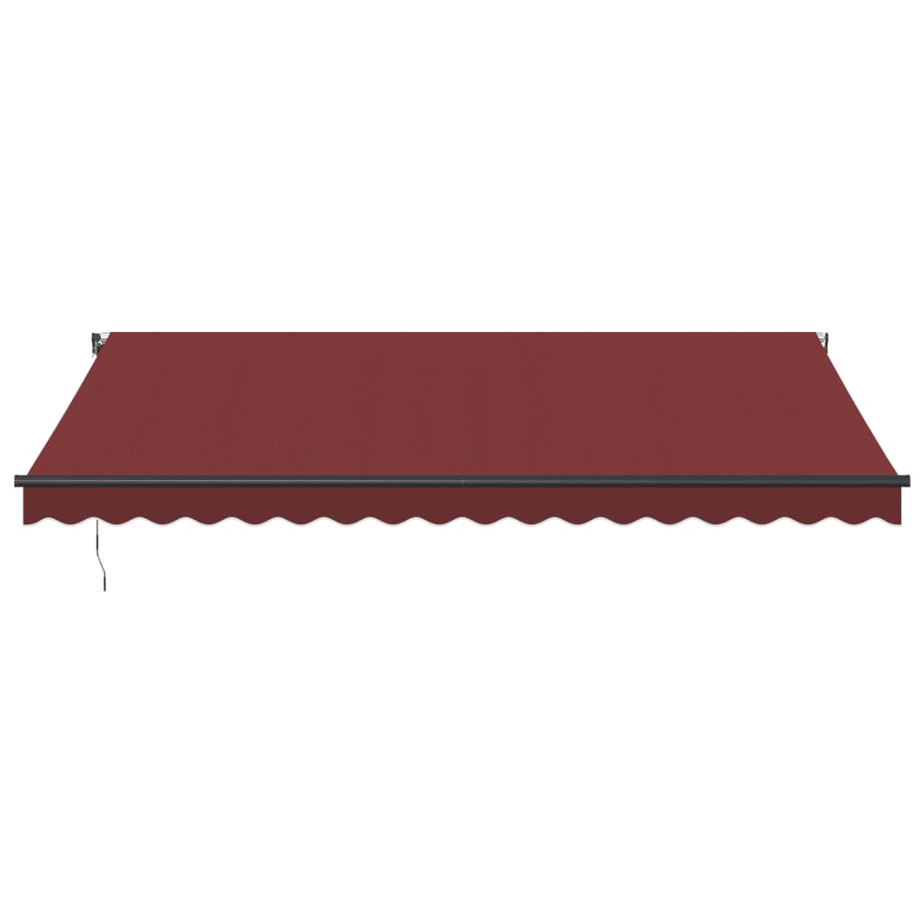Luifel automatisch uittrekbaar met LED's 450x350 cm bordeaux is nu te koop bij PeponiXL, paradijselijk wonen!