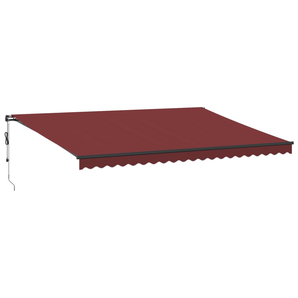 Luifel automatisch uittrekbaar 500x350 cm bordeauxrood is nu te koop bij PeponiXL, paradijselijk wonen!