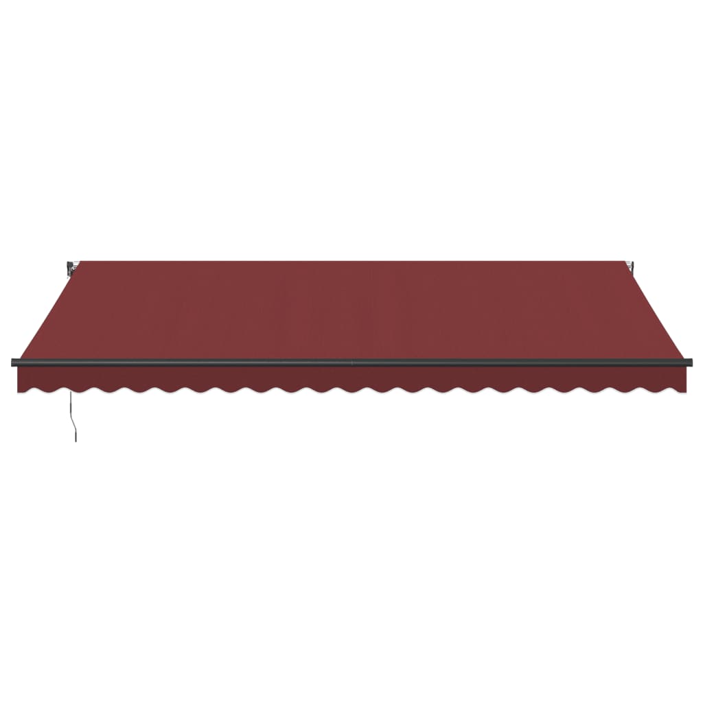 Luifel automatisch uittrekbaar met LED's 500x350 cm bordeaux is nu te koop bij PeponiXL, paradijselijk wonen!