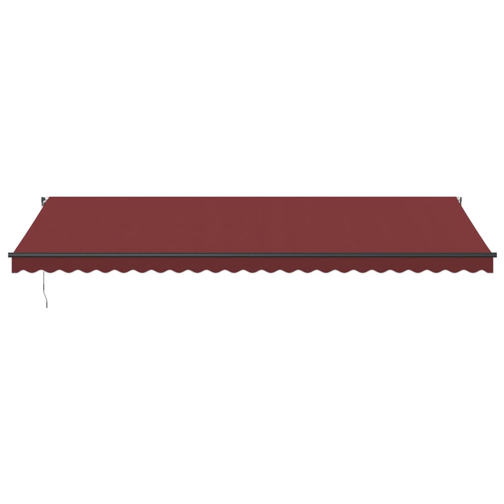 Luifel handmatig uittrekbaar met LED's 600x350 cm bordeauxrood is nu te koop bij PeponiXL, paradijselijk wonen!