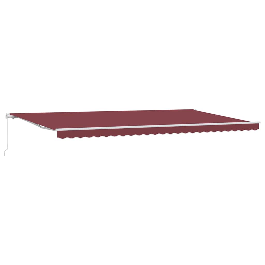 Luifel handmatig uittrekbaar 500x300 cm bordeauxrood is nu te koop bij PeponiXL, paradijselijk wonen!