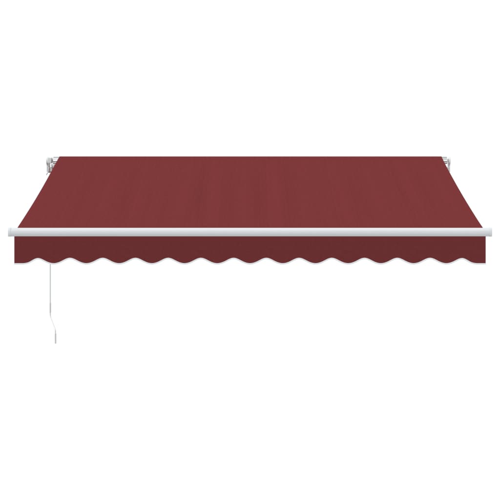 Luifel handmatig uittrekbaar 350x250 cm bordeauxrood is nu te koop bij PeponiXL, paradijselijk wonen!