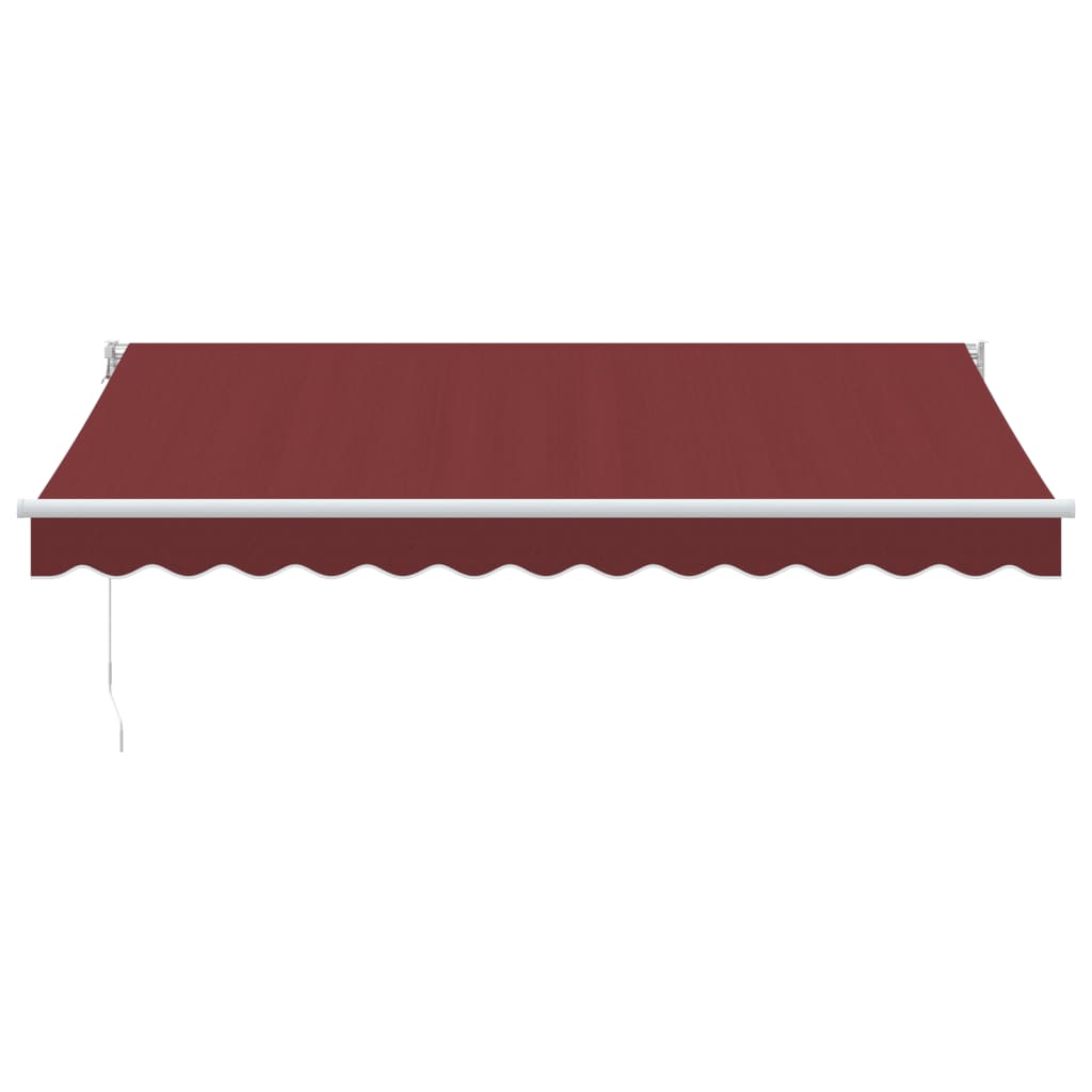 Luifel handmatig uittrekbaar 350x250 cm bordeauxrood is nu te koop bij PeponiXL, paradijselijk wonen!