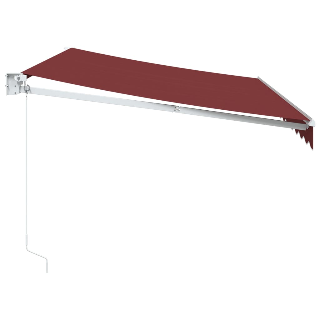 Luifel handmatig uittrekbaar 350x250 cm bordeauxrood is nu te koop bij PeponiXL, paradijselijk wonen!