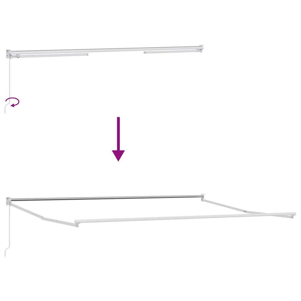 Luifel handmatig uittrekbaar 400x300 cm bordeauxrood is nu te koop bij PeponiXL, paradijselijk wonen!