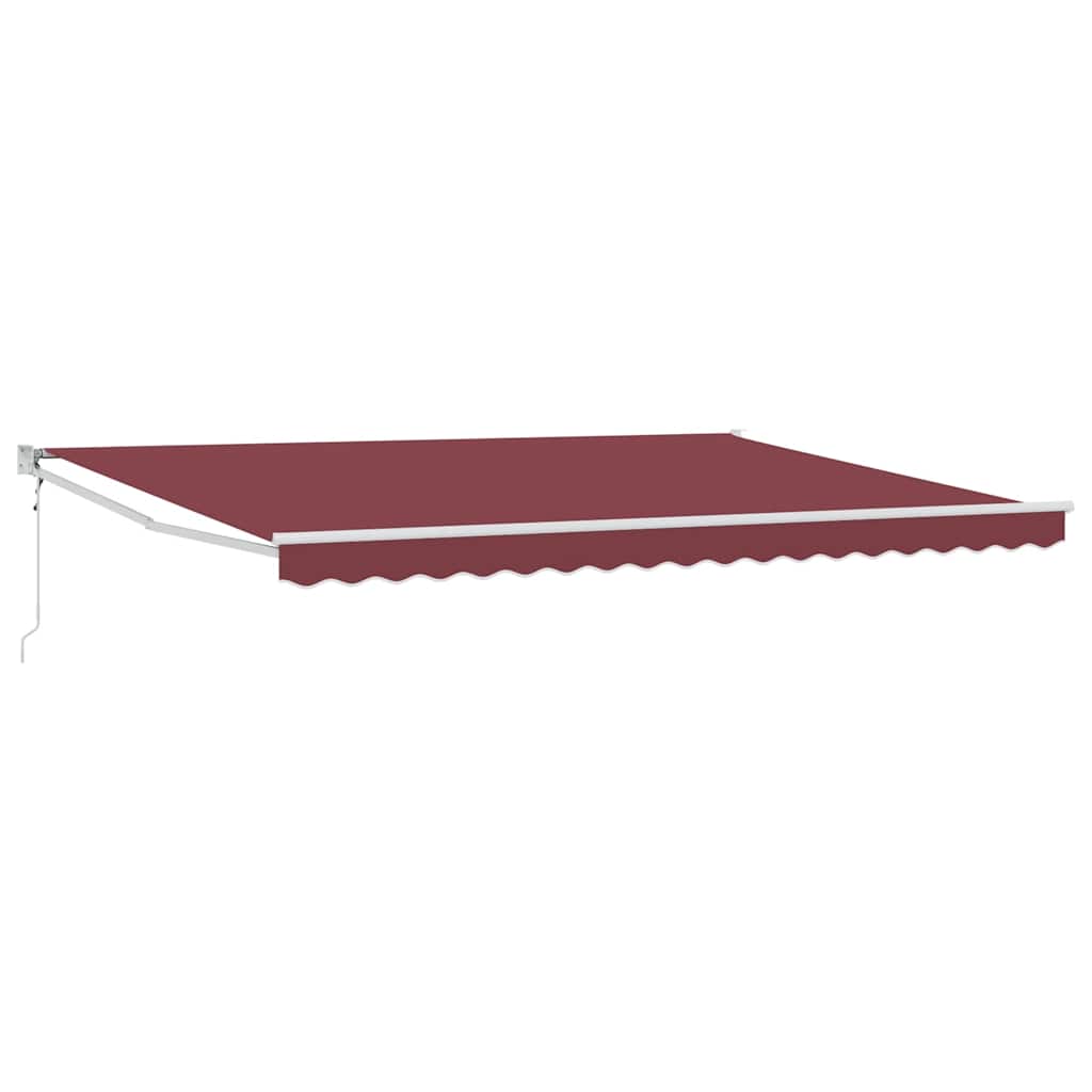 Luifel automatisch uittrekbaar 450x300 cm bordeauxrood is nu te koop bij PeponiXL, paradijselijk wonen!