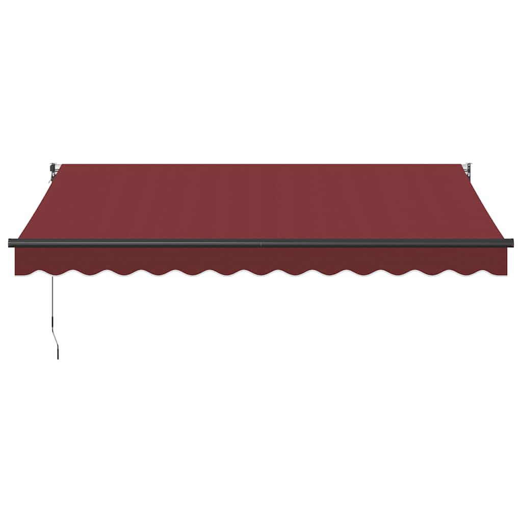 Luifel automatisch uittrekbaar 350x250 cm bordeauxrood is nu te koop bij PeponiXL, paradijselijk wonen!