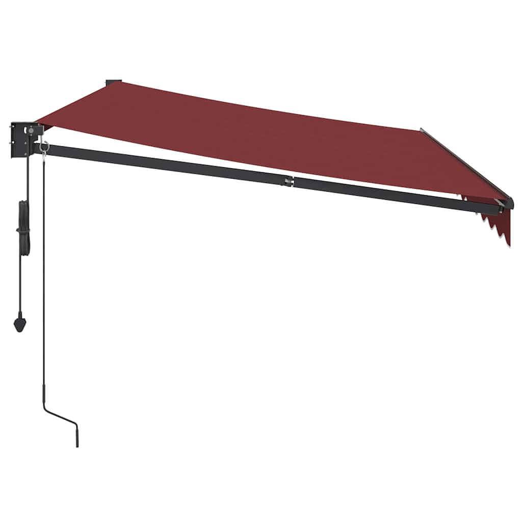 Luifel automatisch uittrekbaar 350x250 cm bordeauxrood is nu te koop bij PeponiXL, paradijselijk wonen!