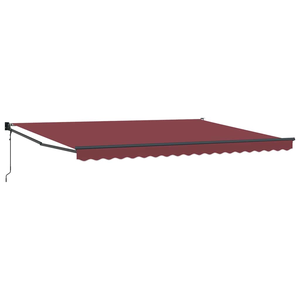 Luifel automatisch uittrekbaar 450x300 cm bordeauxrood is nu te koop bij PeponiXL, paradijselijk wonen!
