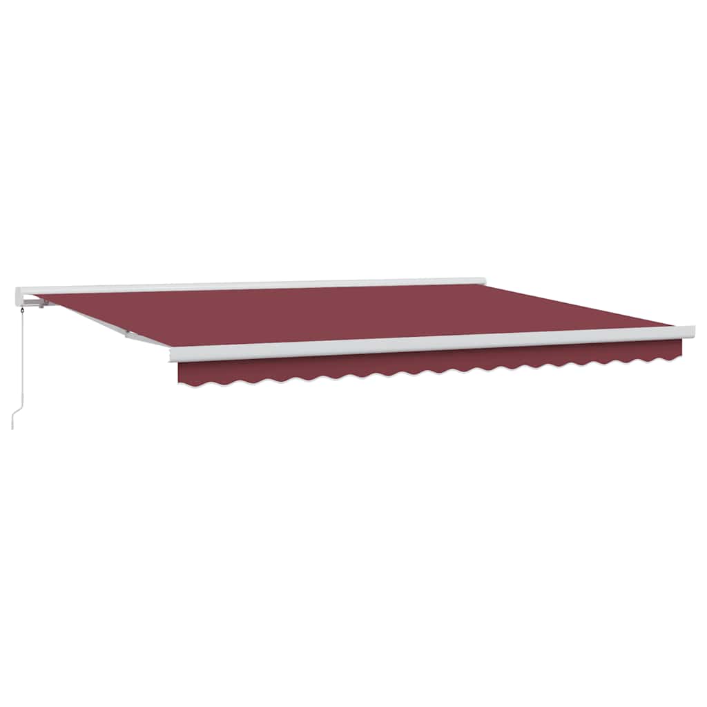 Luifel handmatig uittrekbaar 450x300 cm bordeauxrood is nu te koop bij PeponiXL, paradijselijk wonen!