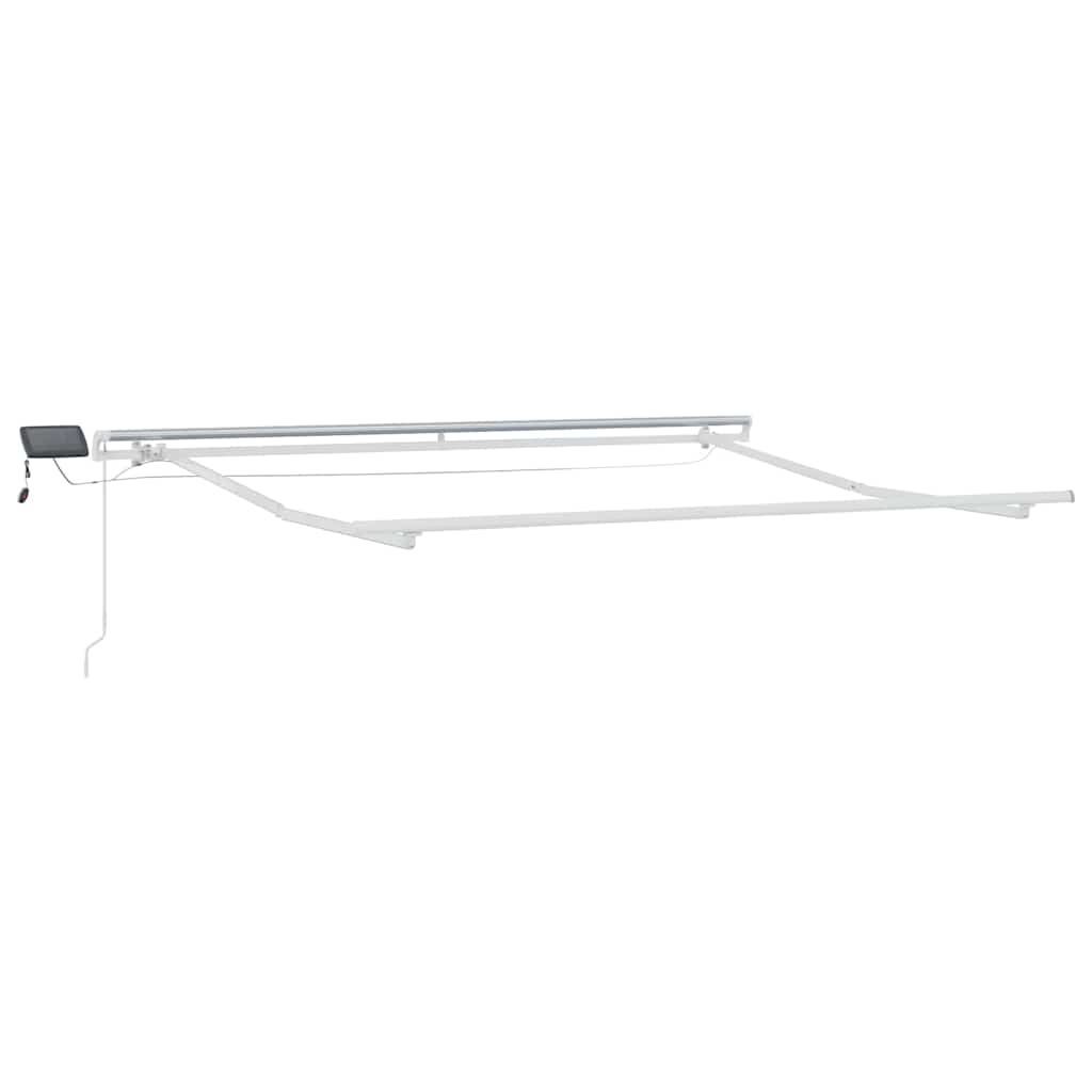 Luifel handmatig uittrekbaar met LED's 300x250 cm bruin is nu te koop bij PeponiXL, paradijselijk wonen!