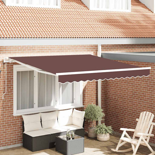 Luifel automatisch uittrekbaar 300x250 cm bruin is nu te koop bij PeponiXL, paradijselijk wonen!
