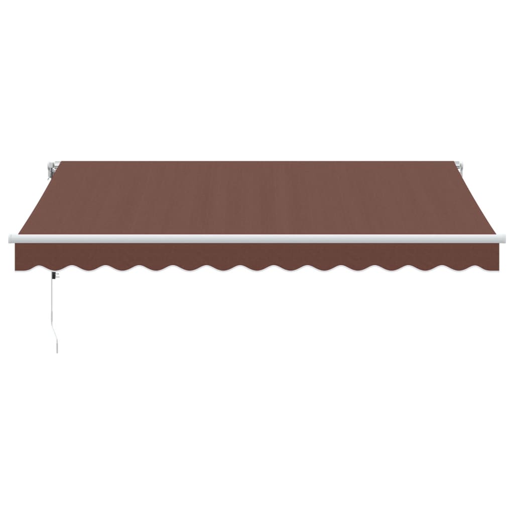 Luifel automatisch uittrekbaar met LED 350x250 cm bruin is nu te koop bij PeponiXL, paradijselijk wonen!
