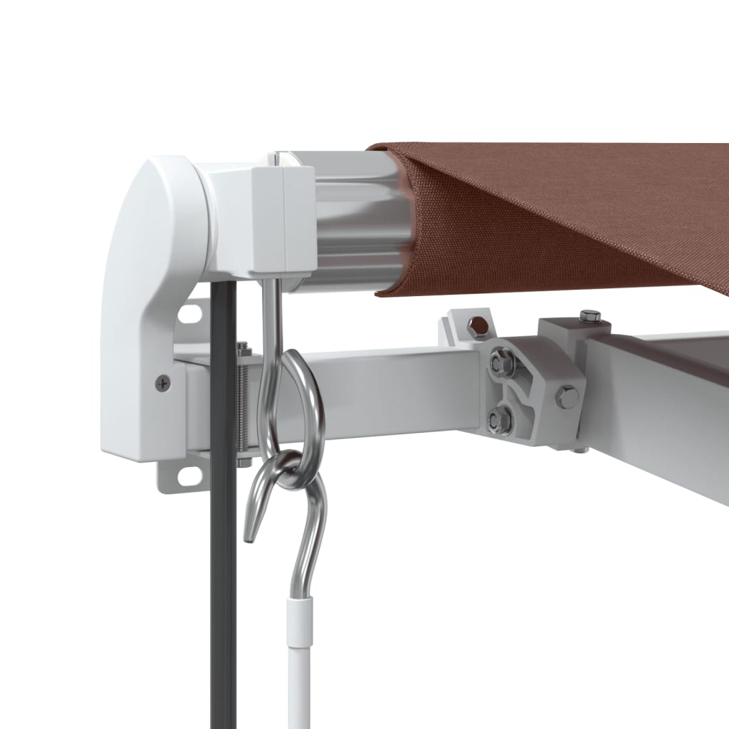 Luifel automatisch uittrekbaar met LED 350x250 cm bruin is nu te koop bij PeponiXL, paradijselijk wonen!