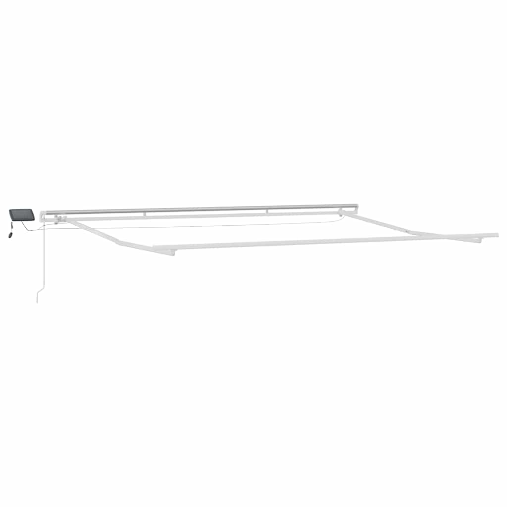 Luifel handmatig uittrekbaar met LED 400x300 cm bruin is nu te koop bij PeponiXL, paradijselijk wonen!